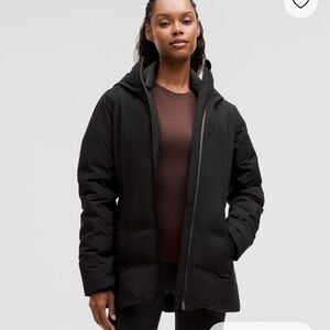 Lululemon StretchSeal Sleet Street 600 Down Fill Jacket Coat Black